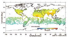 Figure 17. FTS SWIR Level 3 global CH4 distribution for August 2013. Blanks in white denote no available data.
