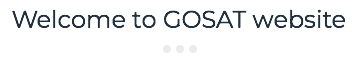 Welcome to GOSAT website